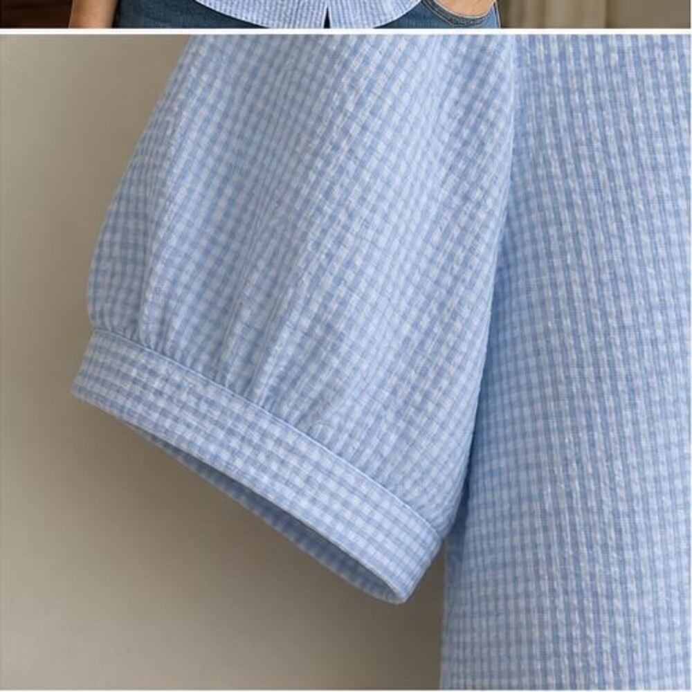 Rust Puff Sleeve Top - Picture 5 of 6